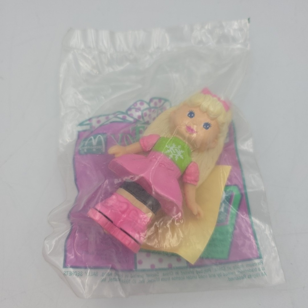 Vintage Totally Toy Holiday Sally Secrets Doll Figurine McDonalds Happy Meal New
